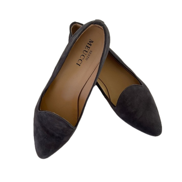 Sesto Meucci Gray Suede Low Heel - Picture 1 of 10